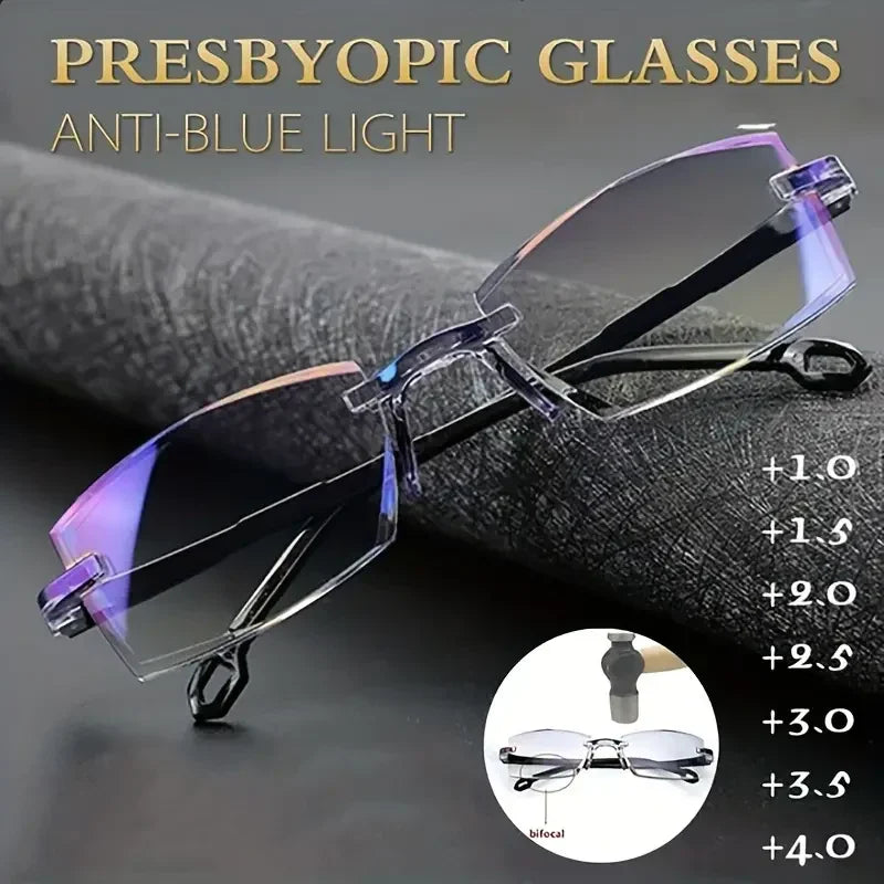 Buy One Get One Free Rimless Adaptive Power Reading Glasses @ Just 499/-
