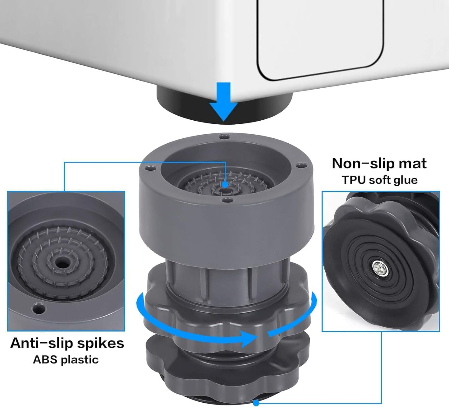Washing Machine Vibration Pads (4 Pcs Set)