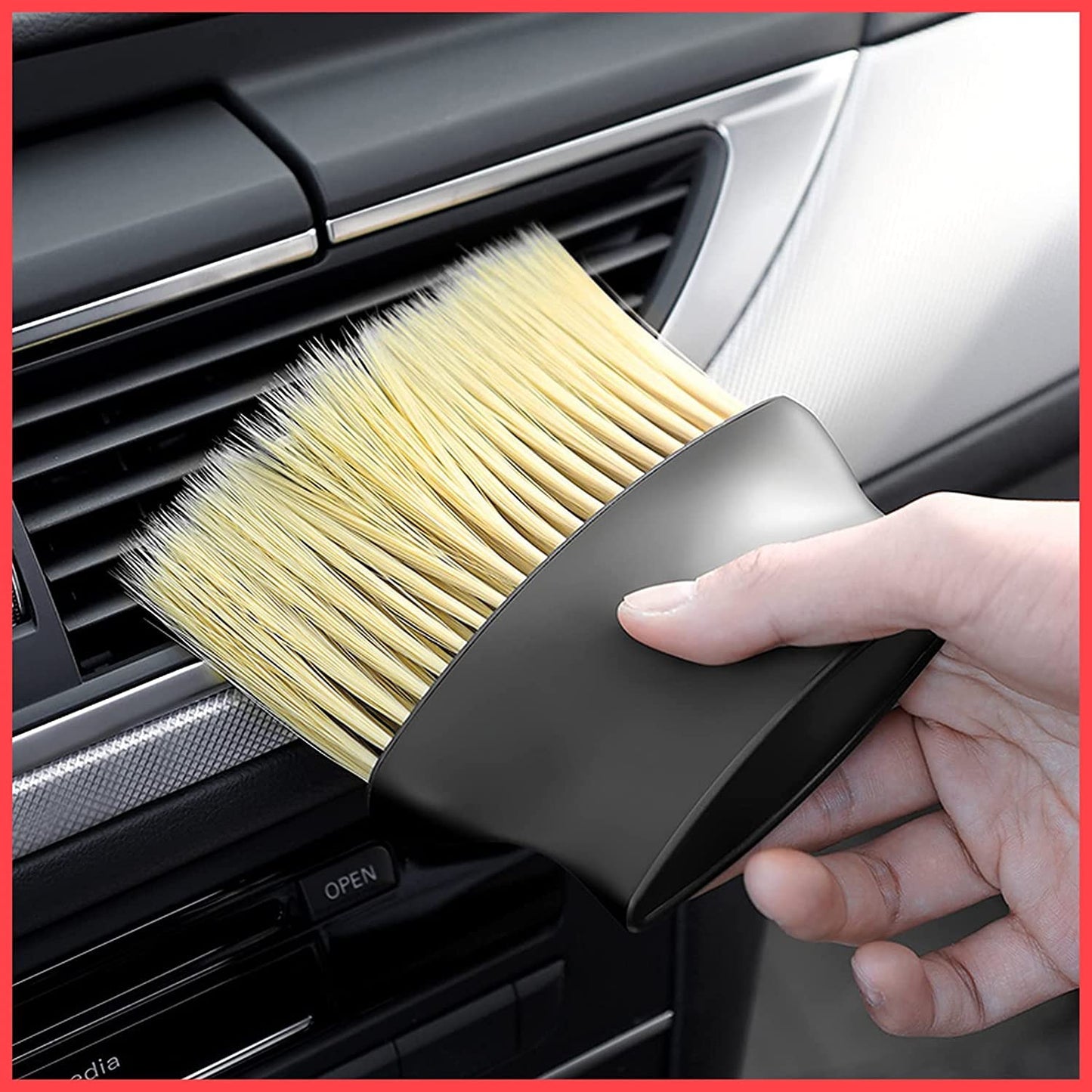 Pack of 8 Microfiber Car Duster & Complete Car Cleaning Kit – Brushes, Cloth, Polish, Shampoo & Glass Cleaning Tablets