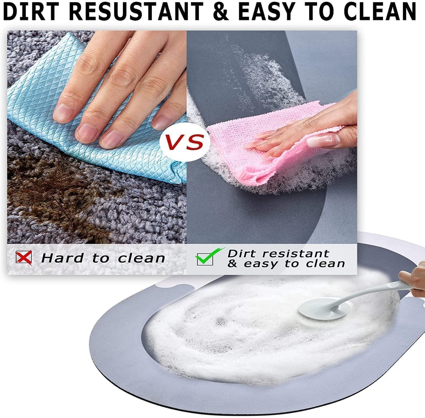 Super Absorbent Bathroom Mat - Premium Quality (Random Prints)