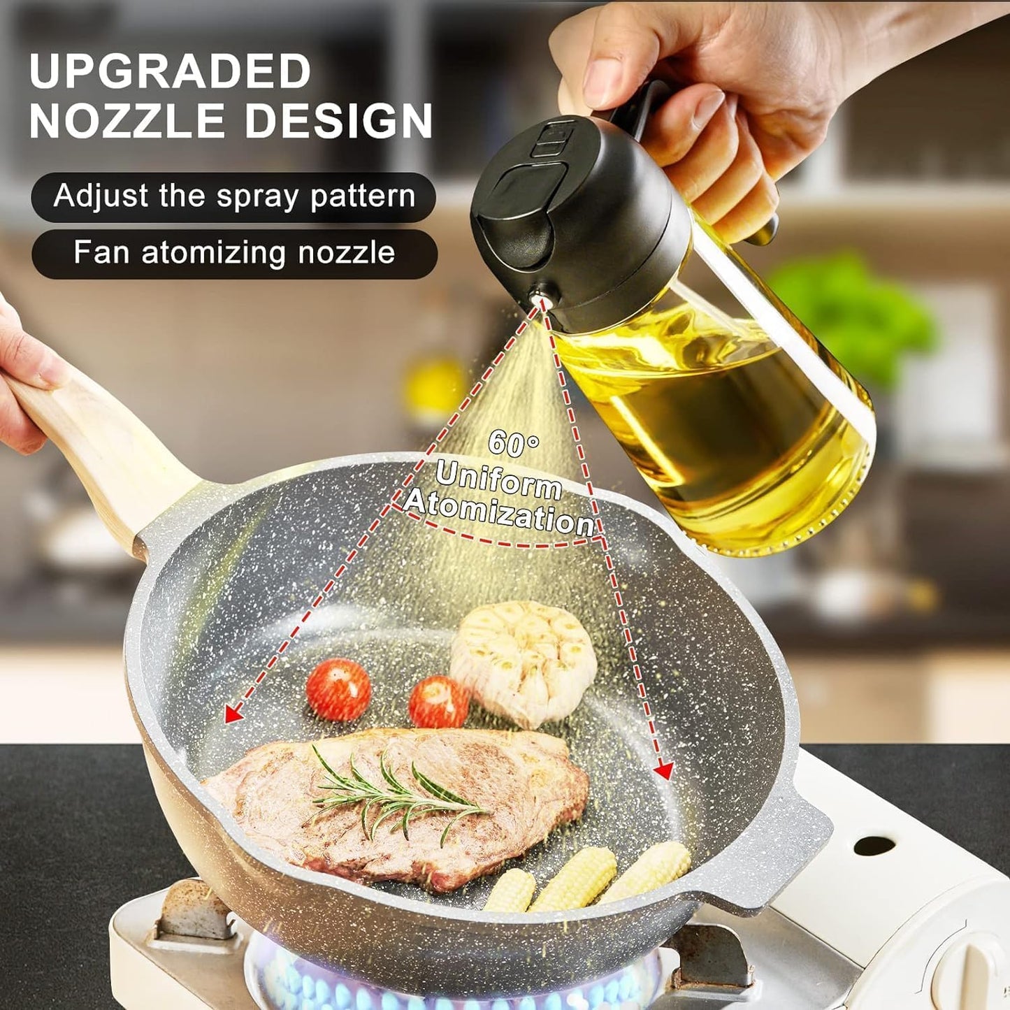 2-in-1 Oil Dispenser & Spray Bottle | 500ml