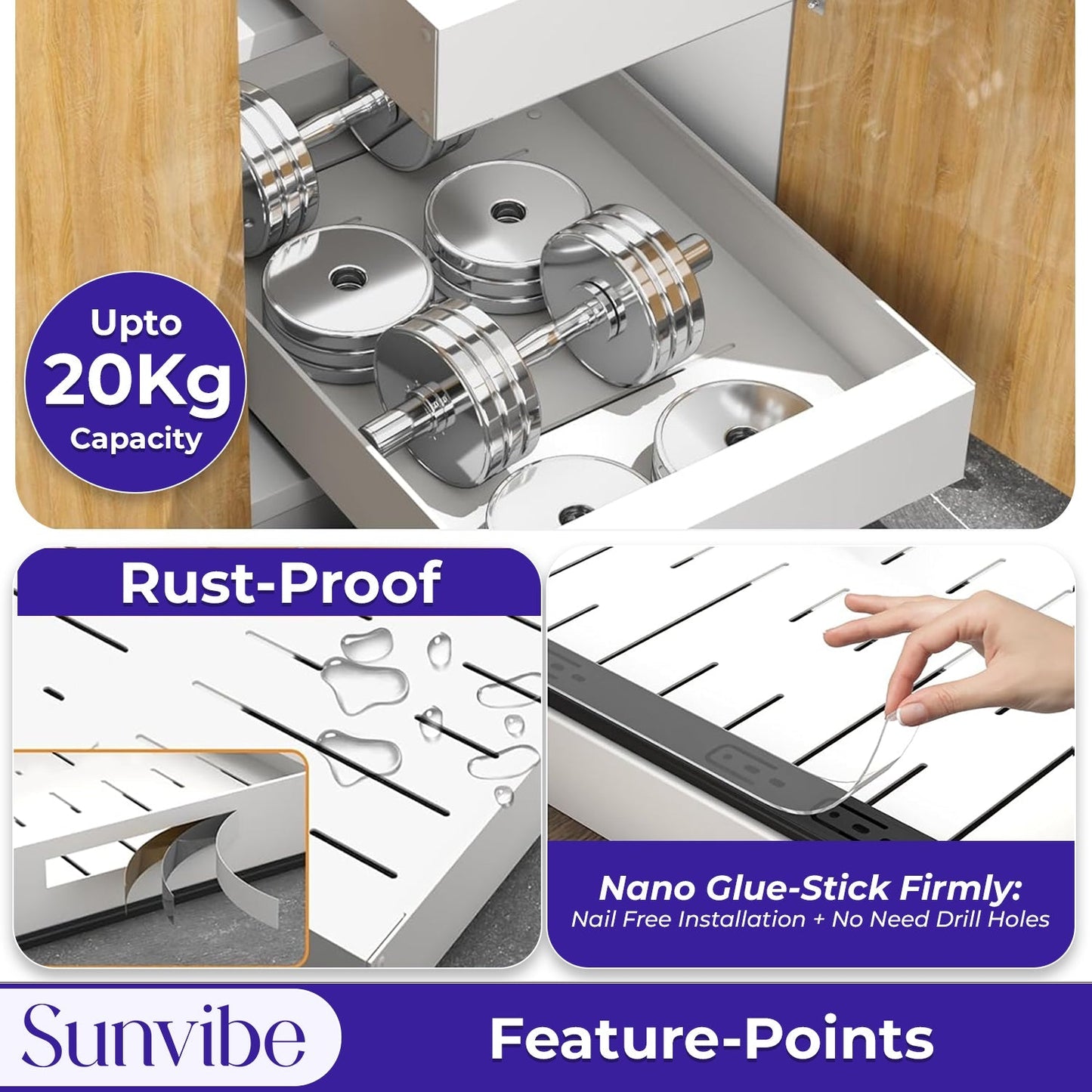 Pull-Out Cabinet Basket – Space Saver Organizer for Home