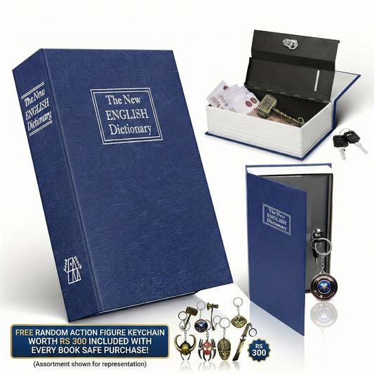 🔐📚 The Ultimate Secret Book Locker 📖🔐 + 🎁 FREE Superhero Keychain (Worth ₹300!), Disguised Valuable Asset ⭐⭐⭐⭐