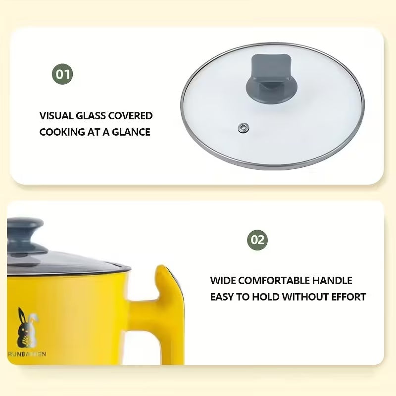 Multi-function Electric Hot Pot, Combines Steaming, Boiling, Frying, and Blanching, Anti-Dry Burn Non-Stick Inner Pot ⭐⭐⭐⭐⭐