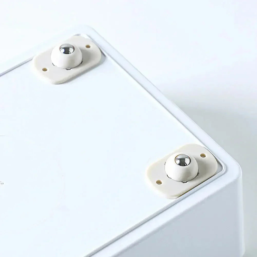 Self-Adhesive Rotating Mini Wheels for Storage Boxes & Bins ⭐⭐⭐⭐⭐